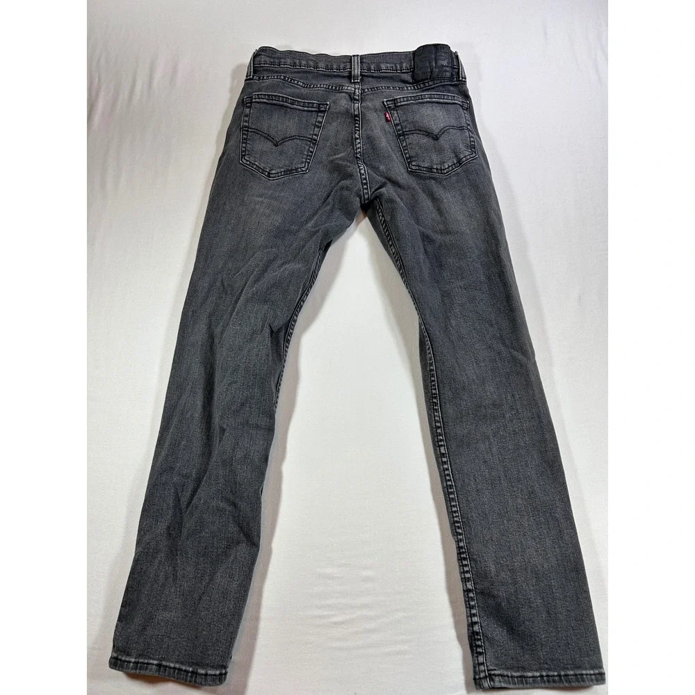 Levis 511 Slim Fit Gray Denim Jeans Mens 33x32 04511-3091 Stretch Pants